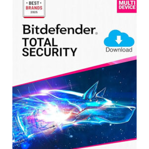 Bitdefender Total Security - 5 Devices | 1 year Subscription | PC/Mac | Activation Code by email