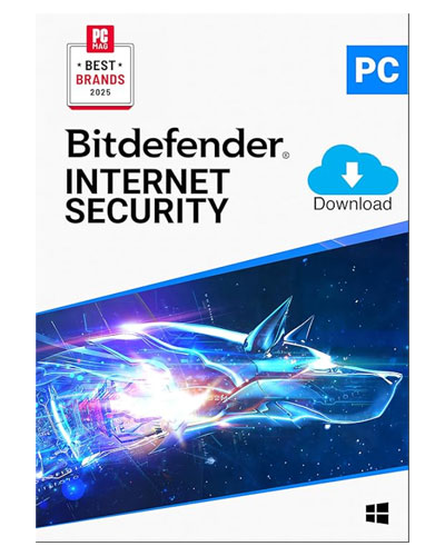 Bitdefender Internet Security – 3 Devices | 2 year Subscription | PC Activation Code by email